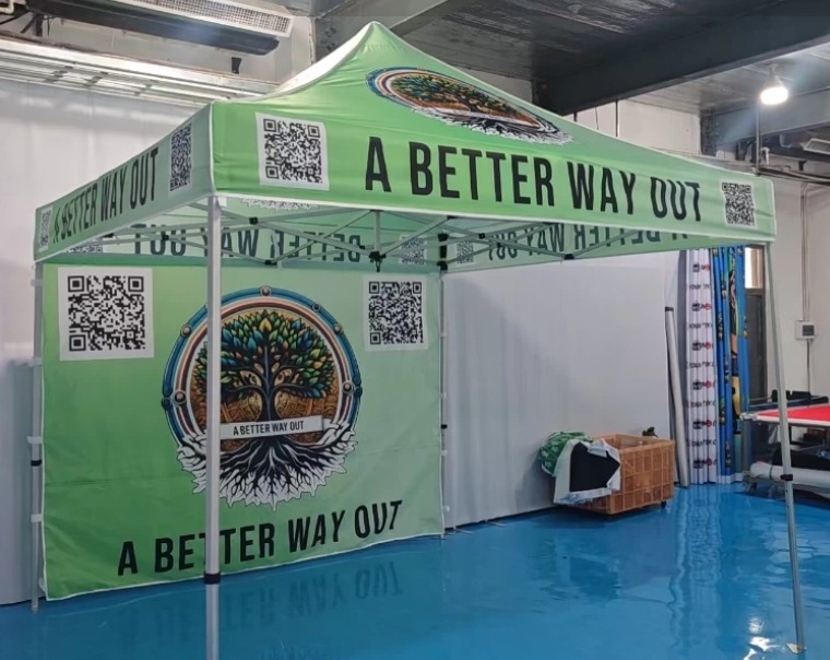 Inflatable Fabric + Aluminum Frame — 3×3m Barnum